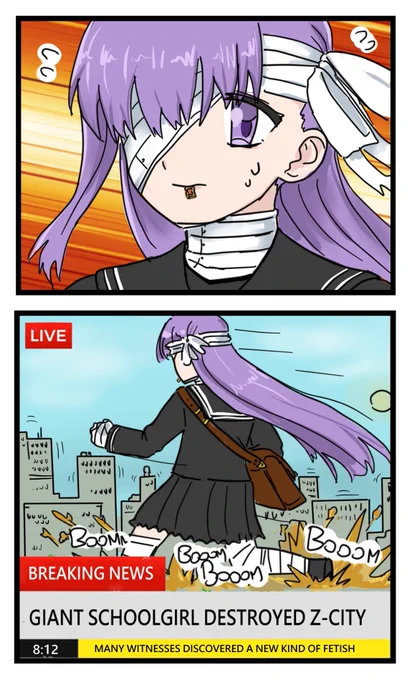 "Oh no! I'm gonna be late for school!"

#fgousa #FateGO #FateGOUSA #Kingprotea 