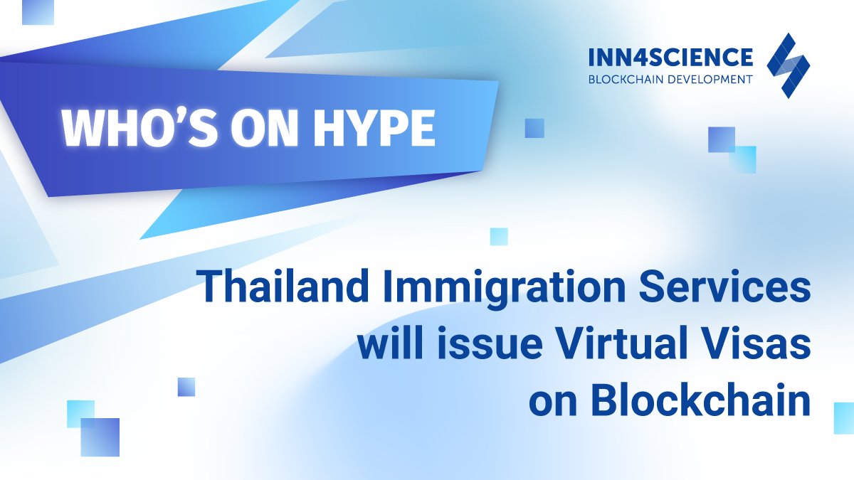inn4sci's tweet photo. Thai Immigration Services has announced the development and soon launch of the Virtual Visa system.
That's definitely a huge step for the uprising technology. We can see new Blockchain systems are done more often. Moreover, old one are embedding it too! Isn't it great? https://t.co/aZc6XTs0Yp