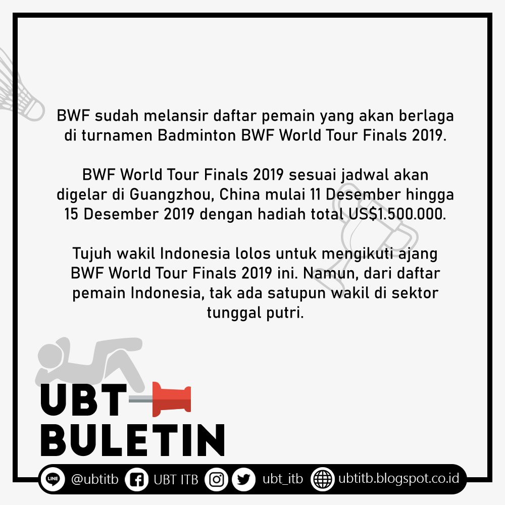 Unit BuluTangkis ITB tweet media