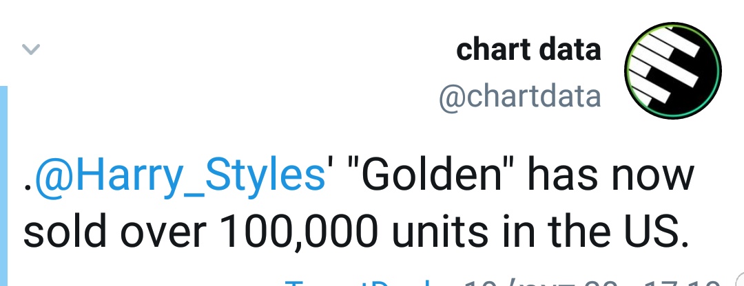 "Golden" is harrys THIRD non single song that sold over 100k units in the USA in such short time.