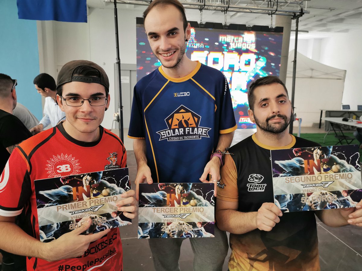 CEFighters's tweet photo. Finaliza el torneo de #tekken7 de la VI edición de Foro Gamer👊
1er lugar para @Yetede333 de @Guardians_EC 🥇
2do lugar para @CesarStrife de @torolocoplanet🥈
Y en 3er lugar @agoolv23 de @SolarFlareTC🥉

Gracias a todos los jugadores por participar💪 seguiremos con más fighting👊 https://t.co/w75cKKYBTx