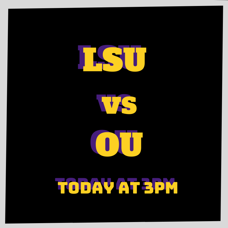 strochsbar's tweet photo. LSU Tigers vs  OU Sooners today 3pm. Come on by, grab a beer and watch the game with us. #geauxtigers https://t.co/MOzblWvYqZ