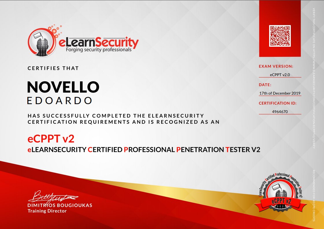 knifesec's tweet image. Thanks, guys @eLearnSecurity

Some time ago I took this course and finally I&apos;m an #ecpptv2