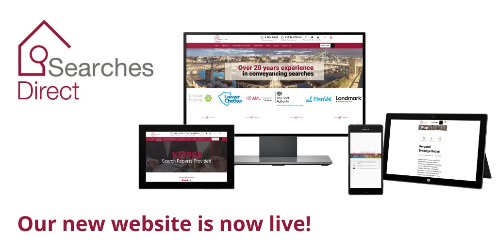 Our new website is now live! Visit searchesdirect.co.uk, let us have your comments #2020 #NewPlans #NewJourney