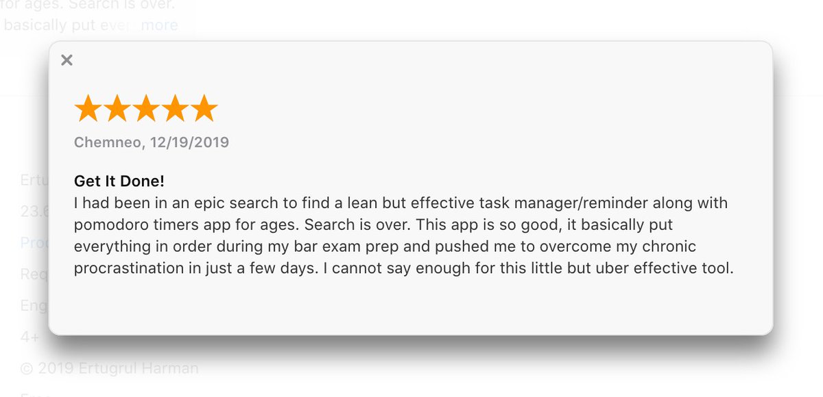 MasterlistApp's tweet photo. We have our first feedback on the App Store (the US) and we are very proud of it! 🎉
Thank you Chemneo! We are happy to hear that you like #MasterlistApp and it helped you improve your productivity (and finally end your epic search)! 😊
#todo #pomodoro #productivity https://t.co/SNPidyFIQG