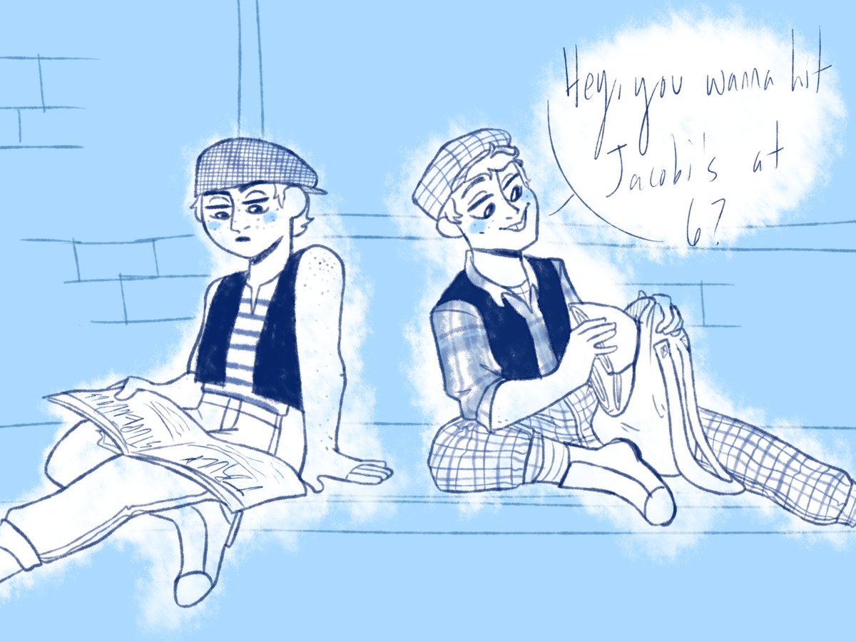 licensedf00l's tweet photo. local teen has a death wish #AlbertDasilva #RacetrackHiggins #Newsies #Ralbert https://t.co/Yty19DuRzi