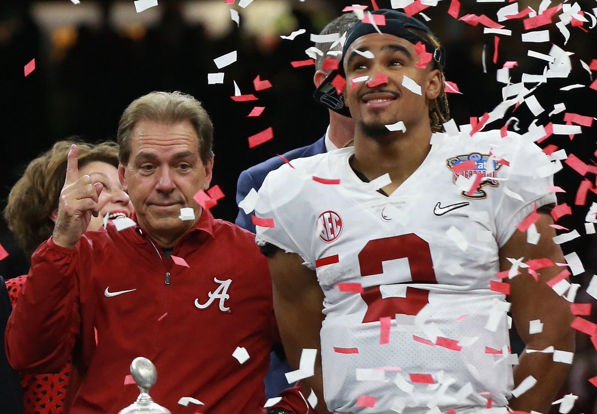 Haydenwynn9's tweet photo. What Coach Saban really dreams about at night #sooners #regret #remberwhen https://t.co/cFbNERgRmm