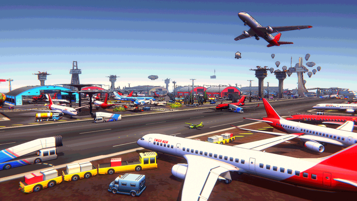 steve_sics's tweet photo. I added an airport environment  to Toon Planes and it just got updated on the Asset Store:
https://t.co/lTo3Lwt33X
#madewithunity #Blender3d #screenshotsaturday https://t.co/05SI6TGH8C