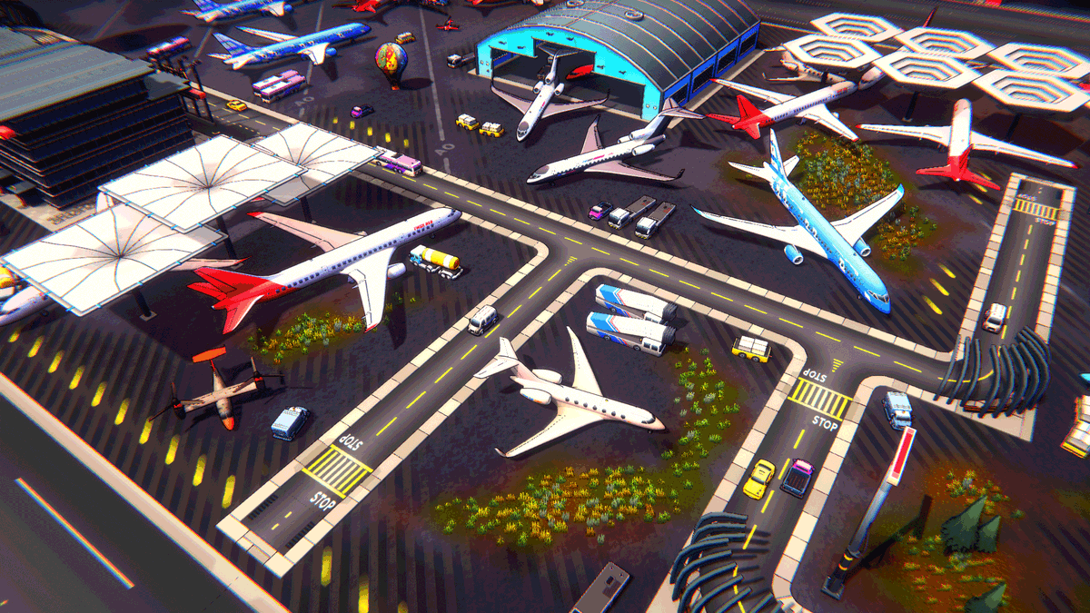 steve_sics's tweet photo. I added an airport environment  to Toon Planes and it just got updated on the Asset Store:
https://t.co/lTo3Lwt33X
#madewithunity #Blender3d #screenshotsaturday https://t.co/05SI6TGH8C