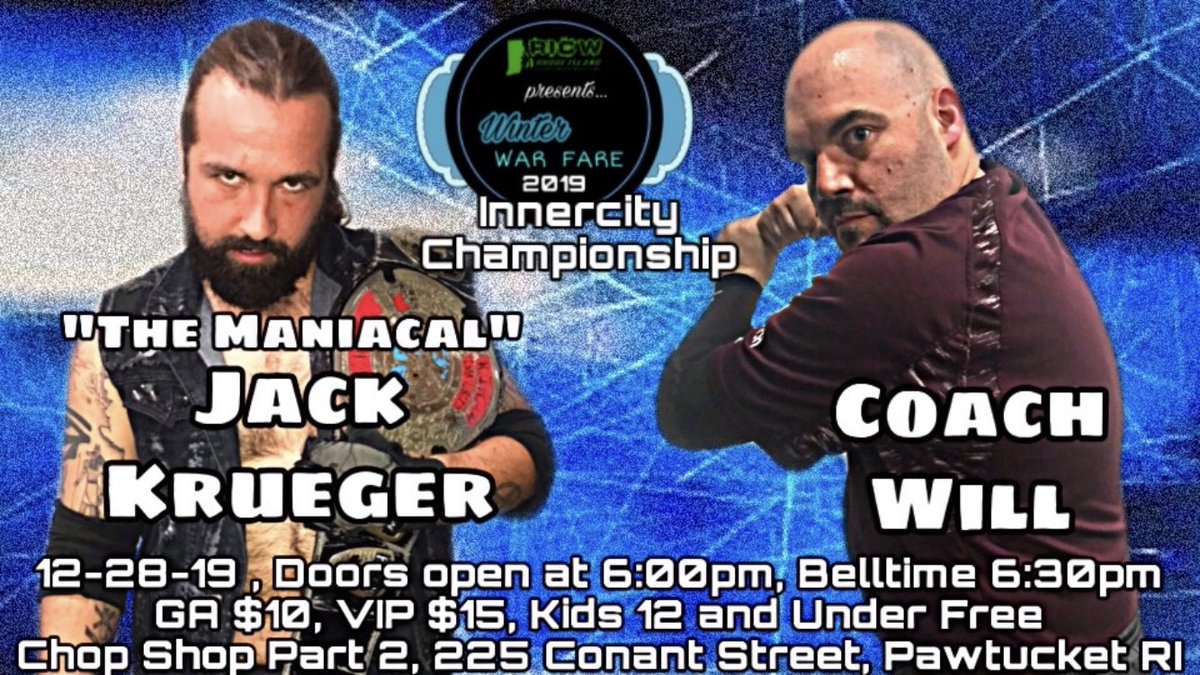 OfficialRICW's tweet photo. JACK KRUEGER DEFENDS AGAINST COACH WILL https://t.co/whJ2u8Obo1