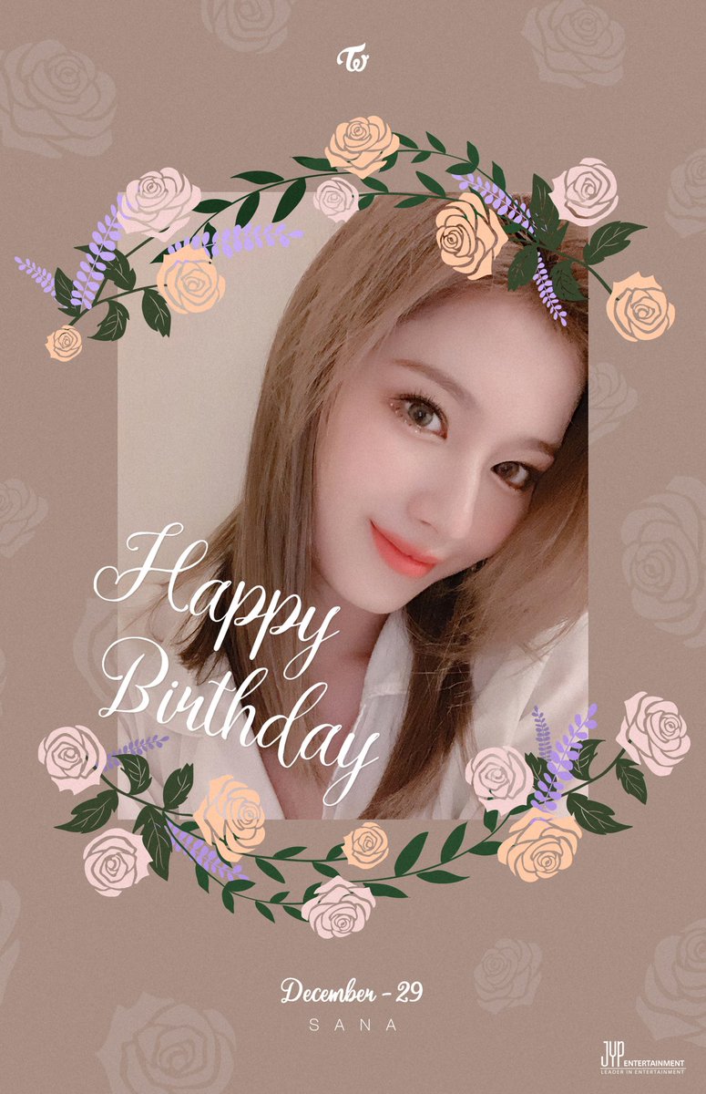 ASolmares's tweet photo. Happy Birthday 🎂💙 
@JYPETWICE

#HappySANAday 
#NoSanaNoLife https://t.co/PXbVJUIbNy