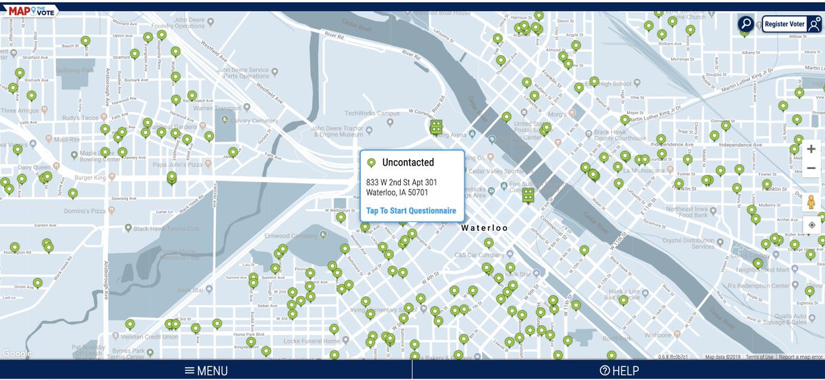 mapthevote's tweet photo. @DumboRat4000 You can see unregistered voters around you using MapTheVote! Every green marker is an unregistered voter: https://t.co/8lGmTTDV5B 

It's totally free to use for anyone :) https://t.co/E5MSEsFknw