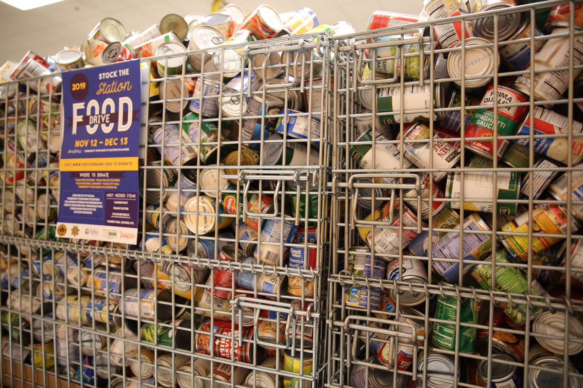cityoftulsagov's tweet photo. Thank you Tulsa! Because of your generosity, the 2019 Stock the Station Food Drive collected 3,786 pounds of food, providing 3,155 meals for Tulsa area families! In addition to the food donations, monetary donations totaled $543.63, providing 5,330 meals! #WeAreTulsa #ThisIsTulsa https://t.co/DxxOE7HTaB