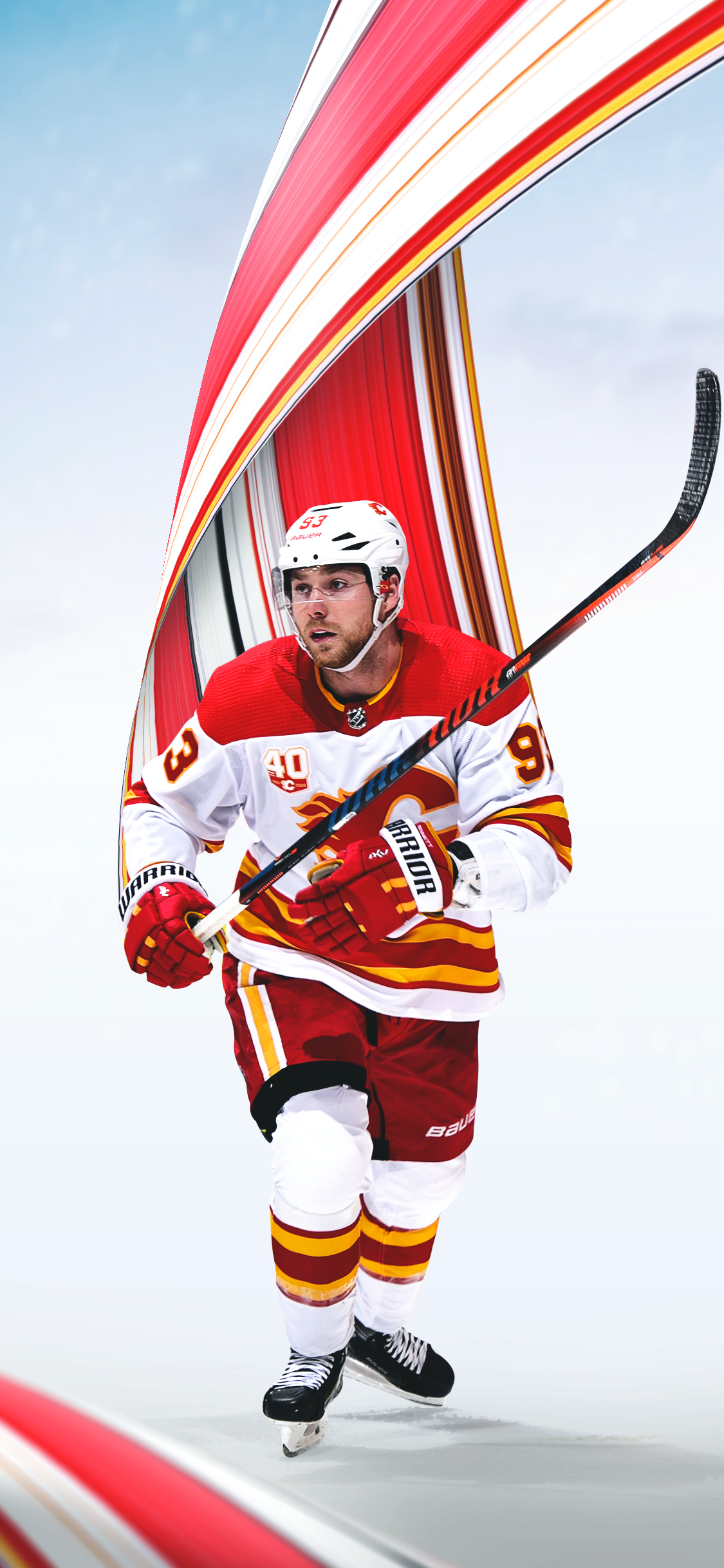 Calgary Flames | Custom Jersey | L/XL | Red | Rock 'Em Socks