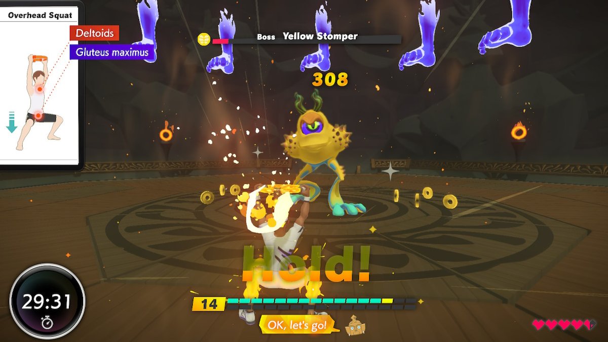 jacquetclment's tweet photo. Don't forget to work your Gluteus Maximus! #RingFitAdventure #NintendoSwitch https://t.co/qKJ1jP2S7u