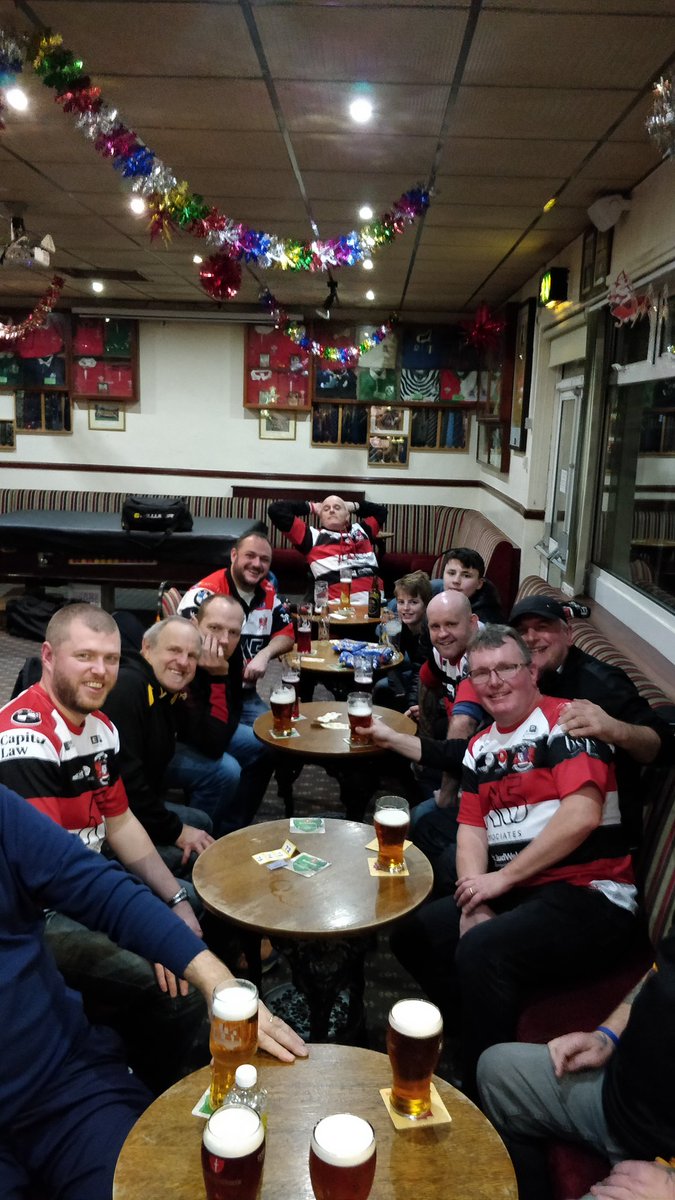 GBPooler's tweet photo. #PPF enjoying post match beers... NOT in @crosskeysrfc , many thanks to  @hafodrynysrfc for your hospitality 😊 https://t.co/pgKB4Hw9nW