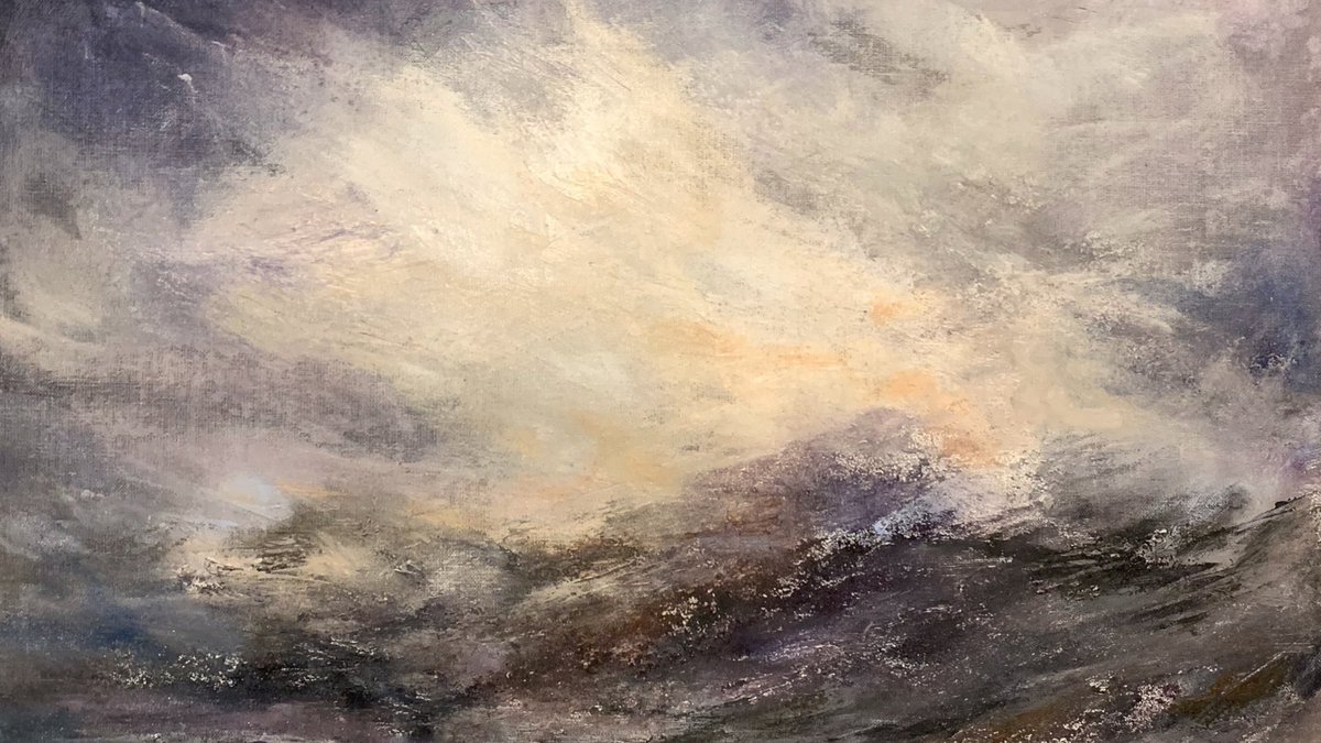 Crop of WIP. Can’t keep out of the studio for long...  #lakeland #thesublime