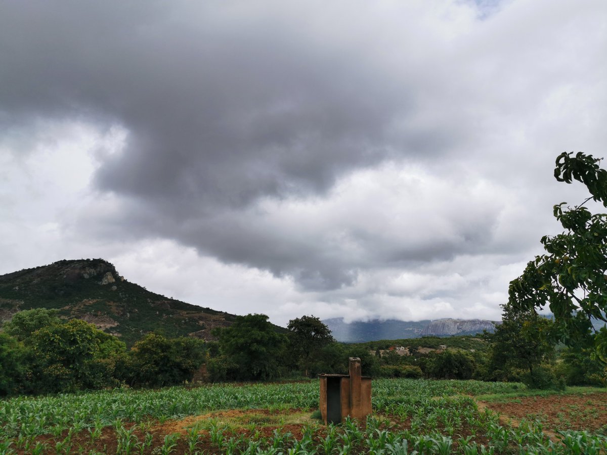 Pregnant clouds earlier in the day. Kumakomoyo. It is still pouring. We thank God for the rain.