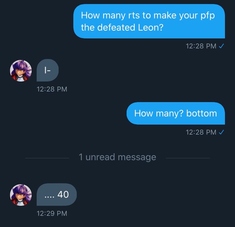 OfHammerlocke's tweet image. Hey Bitches RT for Leon to be defeated  

40 RTs