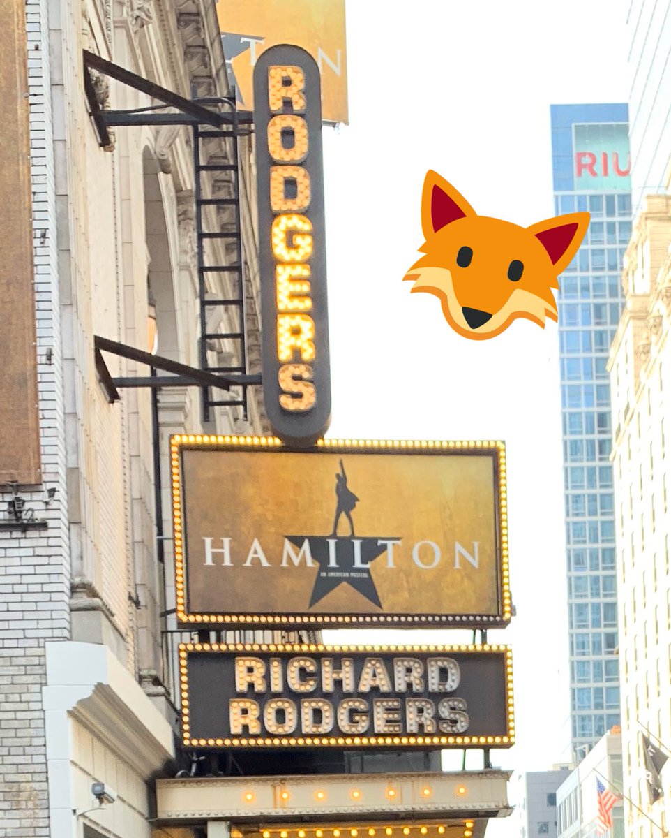 MathwithMissA's tweet image. Hamilton in NYC! Can’t wait to see this show @Matt_l_cook #neighborreds