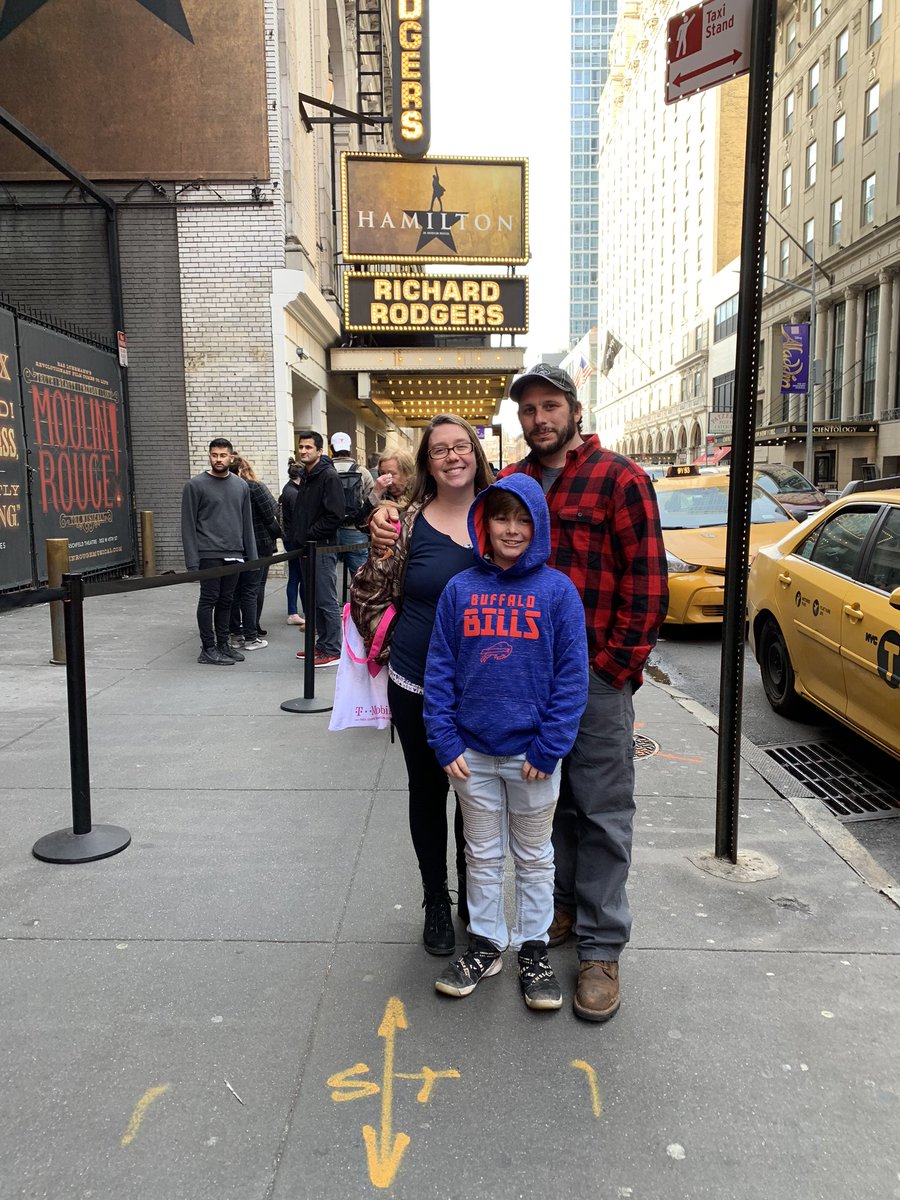 MathwithMissA's tweet image. Hamilton in NYC! Can’t wait to see this show @Matt_l_cook #neighborreds