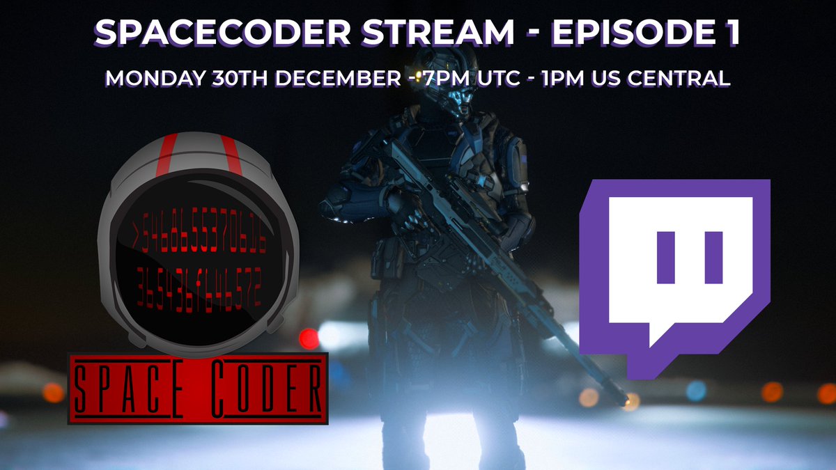 TheSpaceCoderX's tweet photo. After a lot of convincing from @CaeciTV and @hyndrosa I have decided to give #twitch a shot. So come hang out on Monday!
I will be streaming some #StarCitizen gameplay and probably doing some #VirtualPhotography 
https://t.co/azpnKfrqJ5
@RobertsSpaceInd 
@AtlasDefenseOrg 
@IMPGEO https://t.co/yMXplOfwww