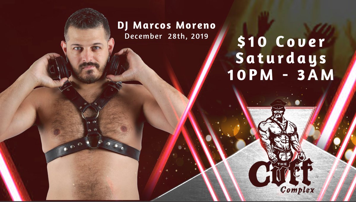DJ Marcos Moreno is here tonight to close out our last Saturday of 2019!! He’s playing 10pm to 3am getting you warmed up for NYE.🔥🍻 #CuffComplex
