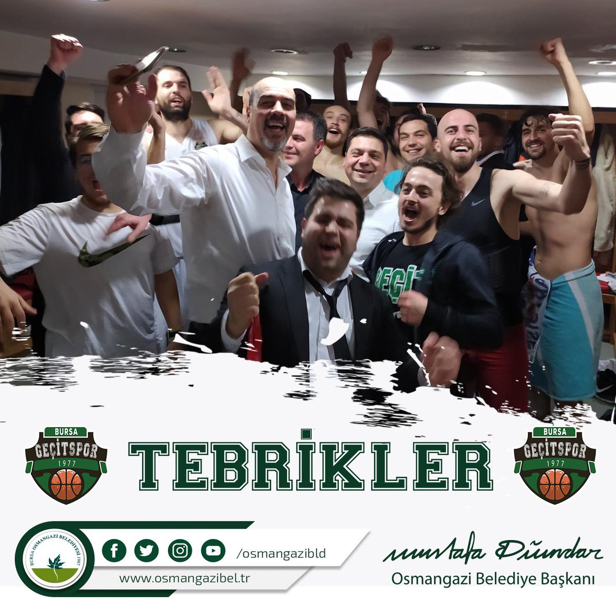 Nazilli Belediyespor’u 85-73 yenerek TBL’ye emin adımlarla ilerleyen Geçit Mahallemizin gururu <a href="/BasketGecit/">Geçit Basket</a>’i kutluyorum. 🏀 💪🏻