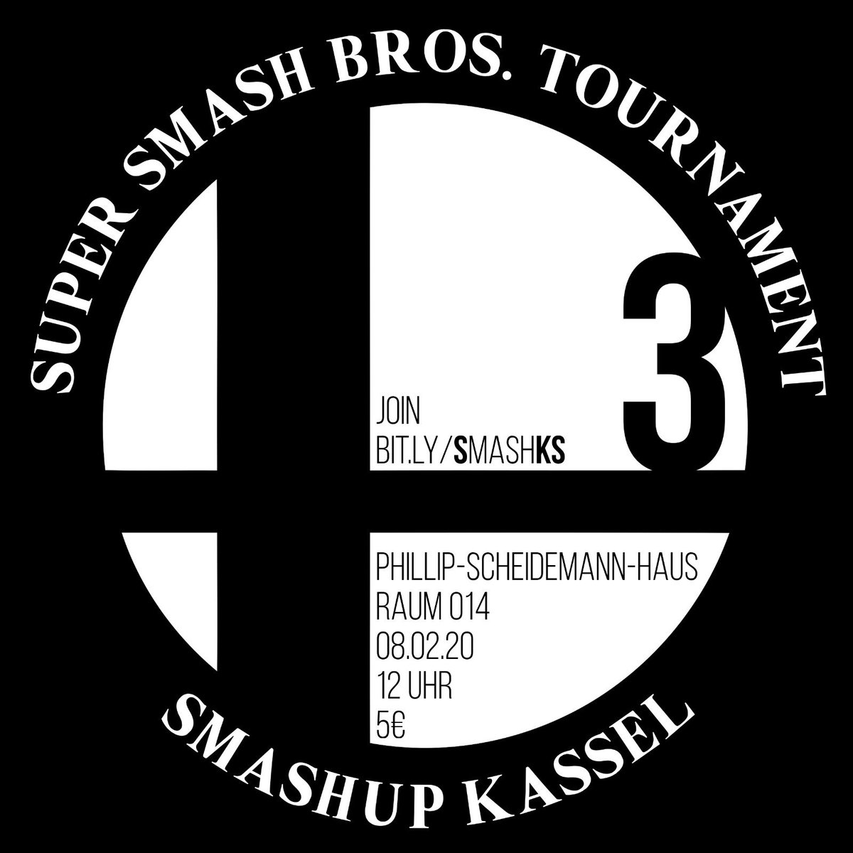 SmashUpKassel's tweet photo. ENDLICH DER NÄCHSTE TERMIN FÜR SMASHUP 3!!! 08.02.20
Unser letztes Turnier mussten wir ja leider absagen, jedoch haben wir jetzt endlich einen festen Termin gefunden, an dem wir euch wieder herzlich zum smashen einladen! Weitere Infos folgen. 
Euer SmashUp-Team https://t.co/CRPEQaca5n