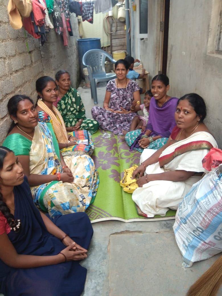 #WomenCanLead Finding solutions to their problems working together in teams #MathruMandali in poorest localities building bridges & building leadership Sevabharathi 

Date: 28th Dec 
Place : KCR Colony 
No of participats : 7

#KindlingHope
Sevabharathi.org