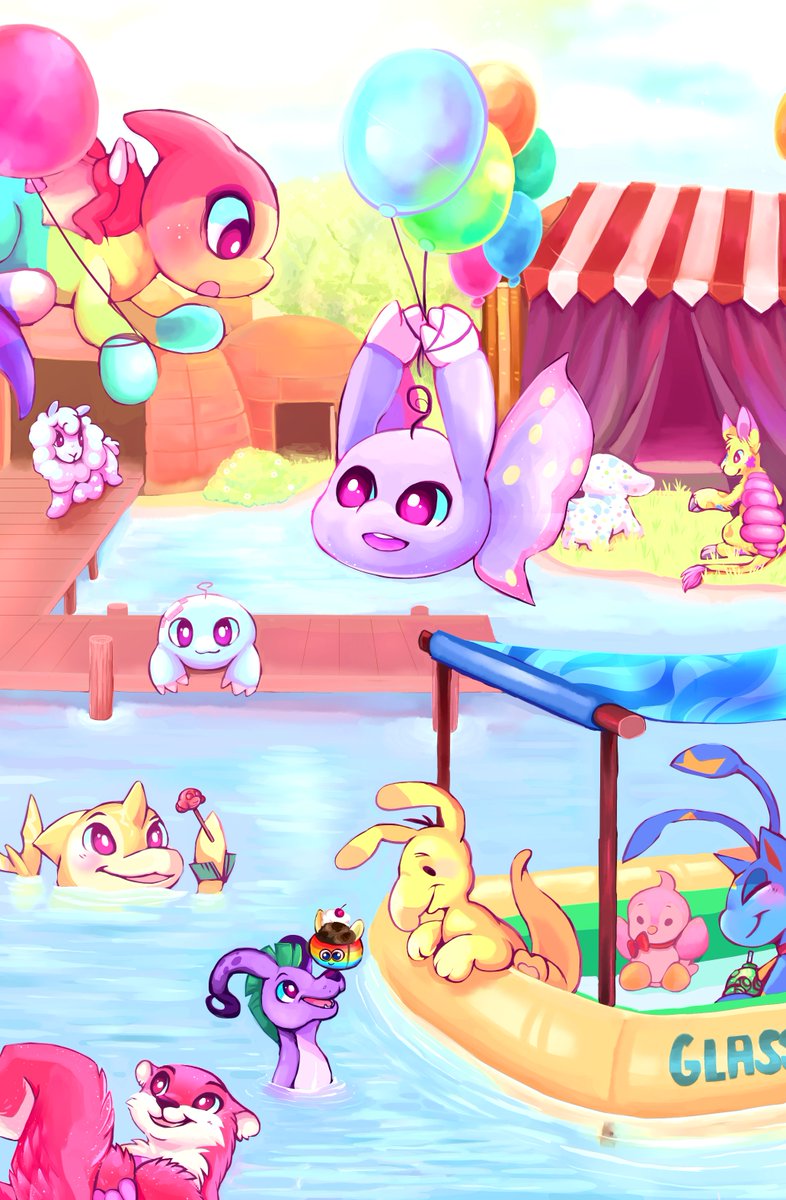 I made a kiko lake page for this really epic neopets zine! it's pwyw so definitely check it out!! thankyou!! :3c