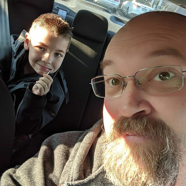 BenSpark's tweet image. The boy child and I got haircuts this morning. #CleanAndSharp bit.ly/354KecL