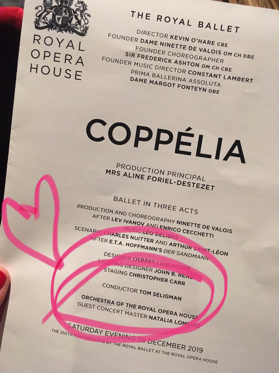 Well, this is exciting... our wonderful conductor <a href="/tom_seligman/">Tom Seligman</a> is at the helm here at the <a href="/RoyalOperaHouse/">Marge Inalia</a> and we are loving it!