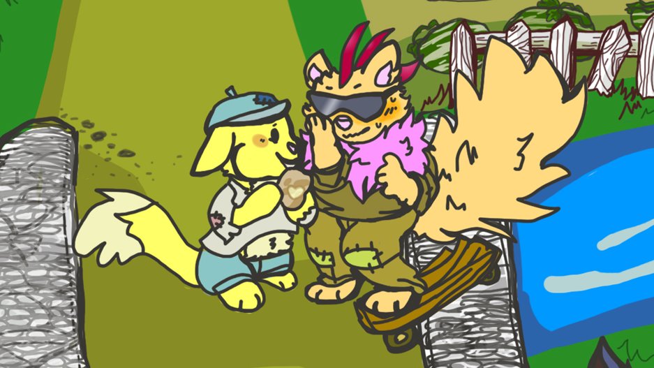 kiwistickers's tweet photo. My piece for the pay what you want @Neo_Adventures Zine hosted by @CicadaGhost !! I did my page based on the sub Meridell land, Meri Acres Farm! https://t.co/BXTgJHLc7T
