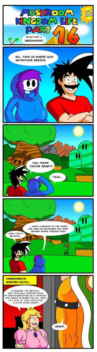 Mr_Casinoman's tweet image. Mushroom kindom Life 16
#comicstrip #MKLife #MarioBros