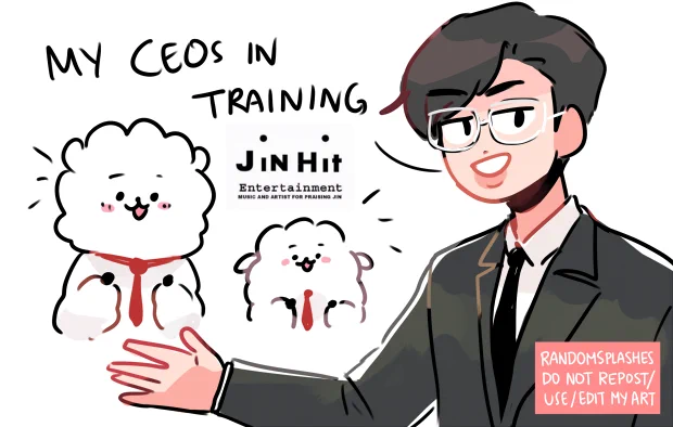 CEO kim seokjin and his future CEOs

#btsfanart #JIN #RJ #RK 