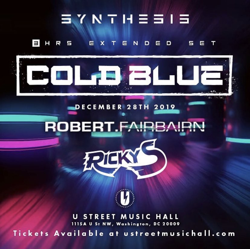 T O N I G H T

<a href="/Cold_Blue/">Cold Blue</a> 

with
<a href="/rgfairbairn/">Robert Fairbairn</a> 
@elementdcrickys

📅  December 28
🚪  10 PM
🎟  bigneon.com/events/cold-bl…