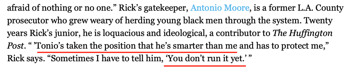 tariqnasheed's tweet photo. So when ADOS leader Antonio Moore aka "Tone Tits" was (Mis)representing Freeway Rick, and helping Rick to LOSE all his cases, Antonio tried to pull the "Im sMaRtEr tHaN yOu cUz I hAvE tHe dAta" routine on Rick, and Rick g-checked him on it https://t.co/PlRBK7mypy