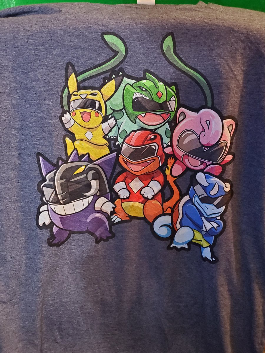 Parody2344's tweet photo. Giveaway Alert! Giving away TWO PokeRanger shirts! Just RT, like and follow to enter! I'll DM the winners tomorrow night to get size, color and info! Shirts, hoodies, etc available at https://t.co/nFUNhHzcep 50% of store revenue gets donated to St. Jude! Art done by @Yung_Khan_ https://t.co/nmpmPoszdr