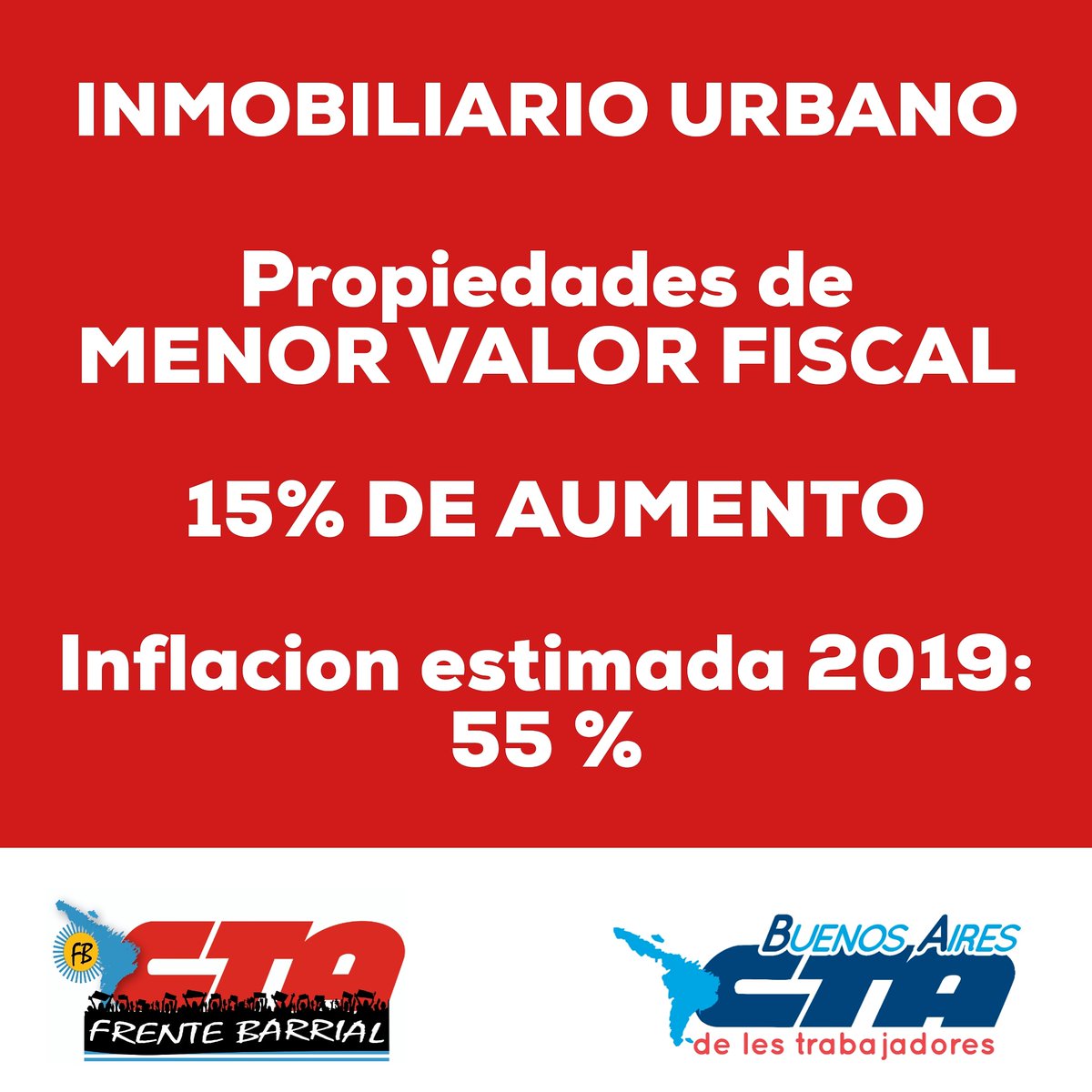 ctabsas's tweet photo. #LeyImpositiva2020 que no nos engañen con argumentos que siguen siendo los de las clases minoritarias que quieren seguir siendo dueños del país y la provincia. 
#FrenteBarrialCTA
Sin esta reforma no se puede implementar la #LeyDeEmergenciaSocial https://t.co/S2E6lBEEAR