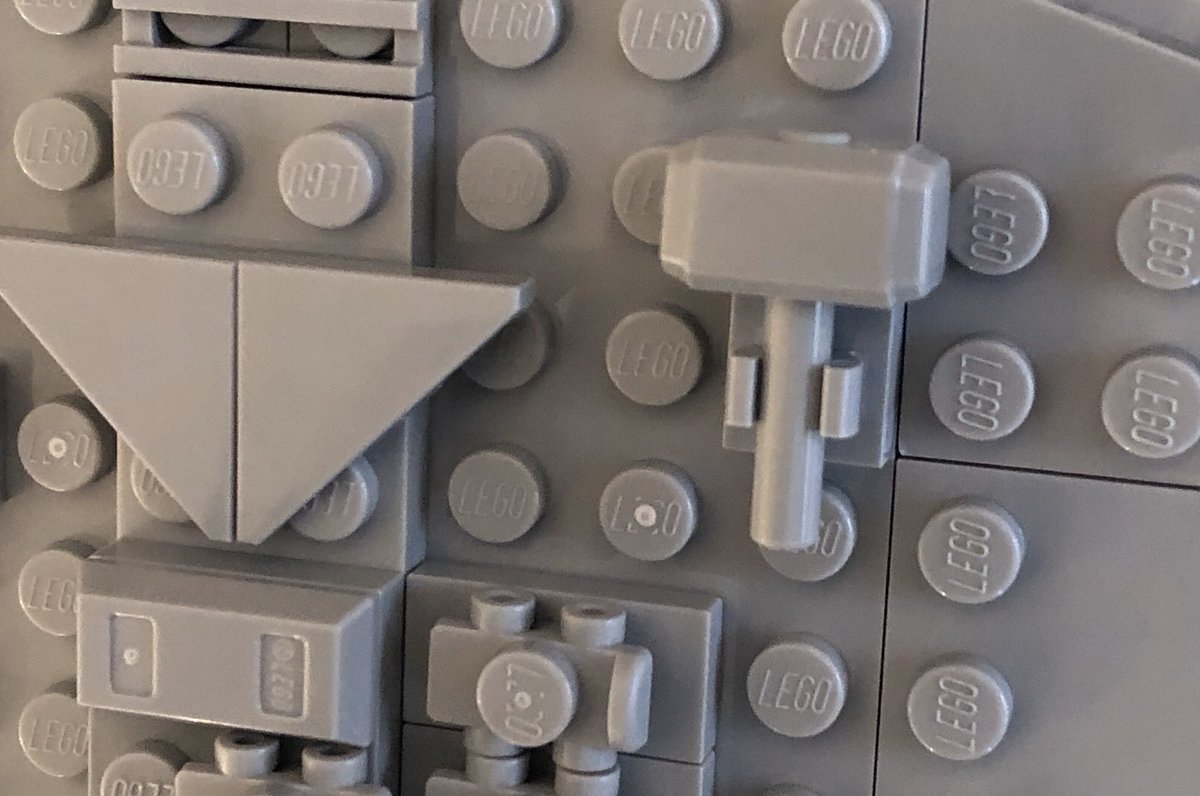 Two days and 7 bags later, it’s finally starting to look like a spaceship. 😄 Also, why is Mjolnir (Thor’s Hammer) on an Imperial Destroyer?! #StarWars #LEGO #Devastator
