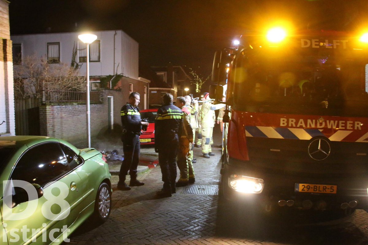 Melding brandweer Celebesstraat Delft