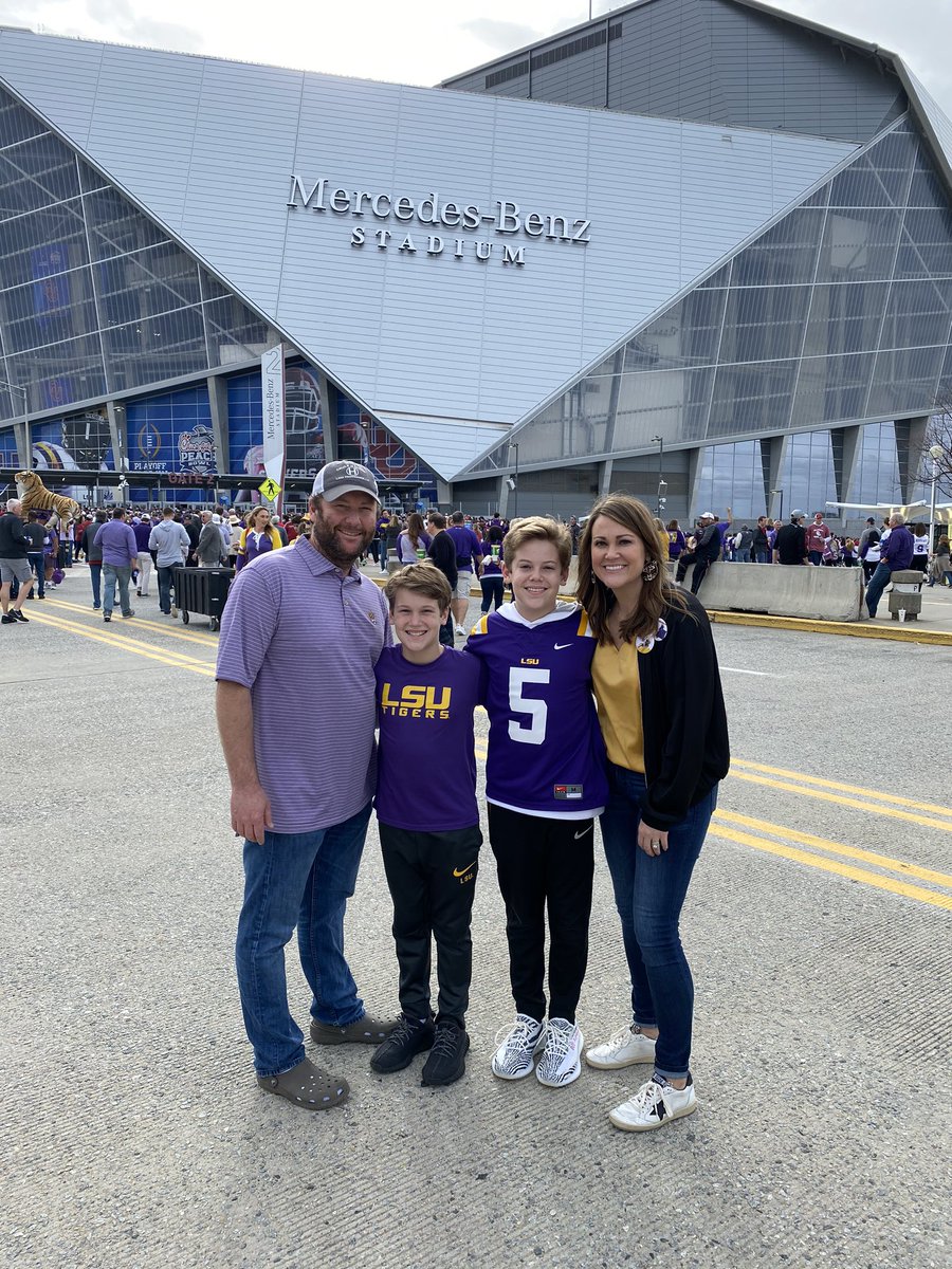 sarahfholt's tweet photo. #CFAPeachBowl #GeauxTigers  #letsdothis https://t.co/ogmHH2v1Sd