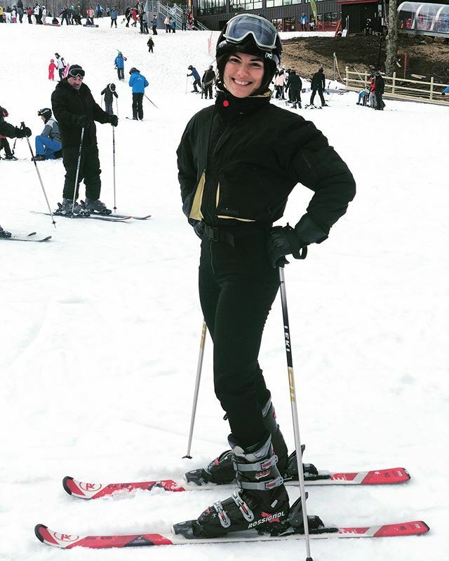 Lindamissal's tweet photo. Learned something new today! Thanks @johnjameslinley for the lesson and the 📸! And thank you @catherinemissal for this amazing throwback ski bunny look! ⛷ 🐰 ❄️ #Instagram https://t.co/kKCVukAXuV