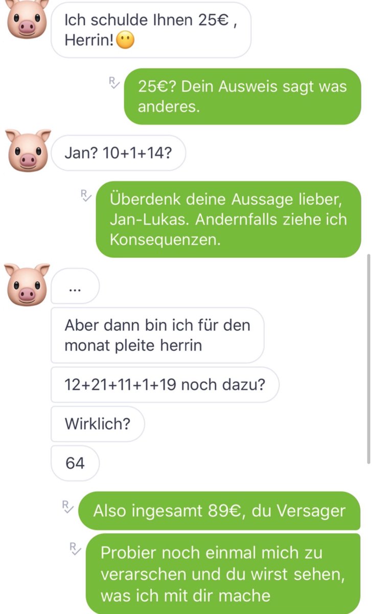 queenalanax's tweet photo. Da hat mich wohl ein peinliches Zahlschwein versuchen zu verarschen 😂.. Nur gut, dass ich alle deine Daten habe, die dir jederzeit zum Verhängnis werden können. #Geldslave #slave #zahlsklave #zahlschwein #findom #reimbursement #findomgodess #moneydom #paypigslave #humanilation https://t.co/4sIviDcfHM