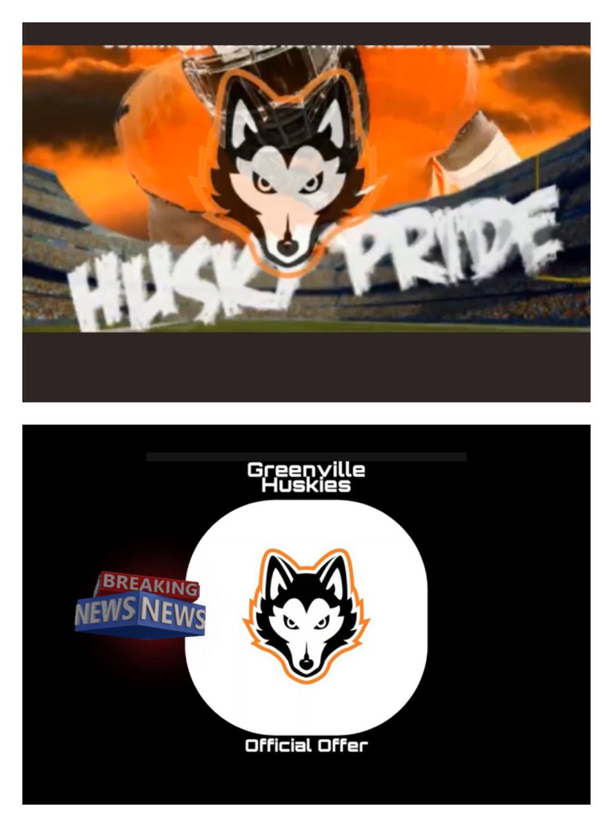 Blessed and honored to say I have received my first official offer from the Greenville Huskies🙏🏾 <a href="/GreenvilleHusk1/">Coach Zen Bliss ( Personal Account )</a>  <a href="/train0187/">TRAINBUILT PERFORMANCE</a> <a href="/CHS_TrojanFB/">Trojan Football</a>