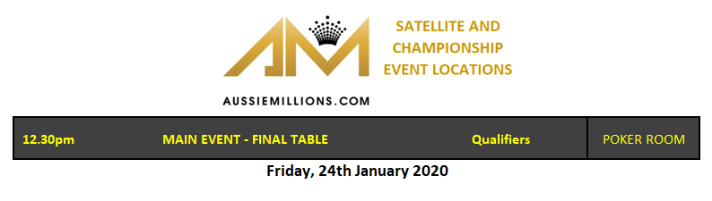 Aussie Millions tweet media