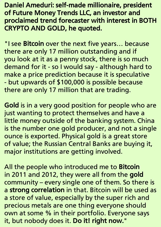 NadeaSid's tweet image. You don't get to choose cause you need both. Strong points below... #9GC #Bitcoin #Gold