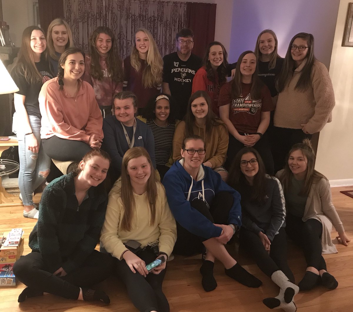 After a win this afternoon a little fun at our annual Christmas Party