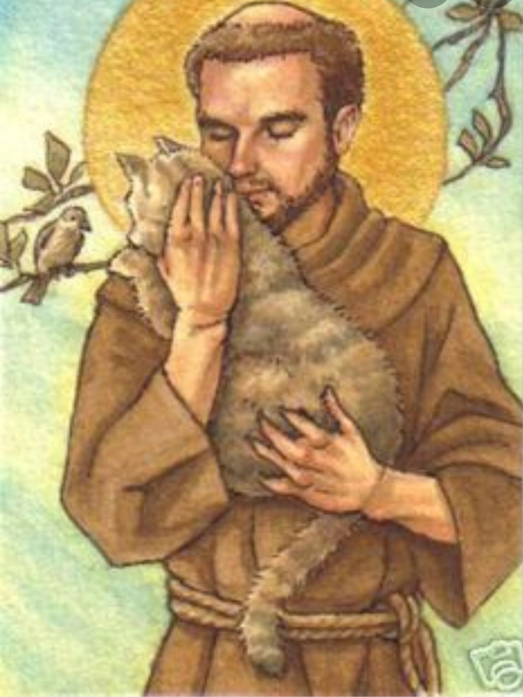 “@Pryncess_2009 This is Saint Francis of Assisi, patron saint of animals. 